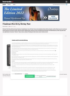 Bonedo.de Friedman Mini Dirty Shirley Bonedo.de Friedman Mini Dirty Shirley