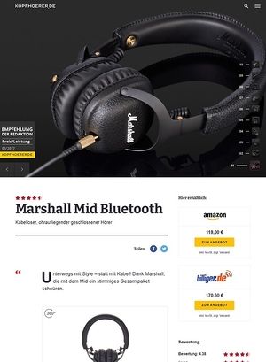 Kopfhoerer.de Marshall Mid Bluetooth Kopfhoerer.de Marshall Mid Bluetooth