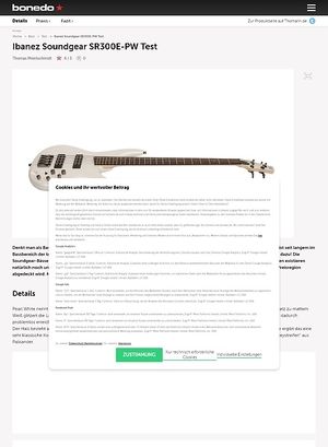 Bonedo.de IBANEZ SOUNDGEAR SR300E Bonedo.de IBANEZ SOUNDGEAR SR300E