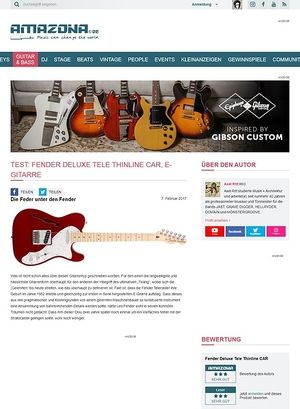 Amazona.de Fender Deluxe Tele Thinline CAR Amazona.de Fender Deluxe Tele Thinline CAR