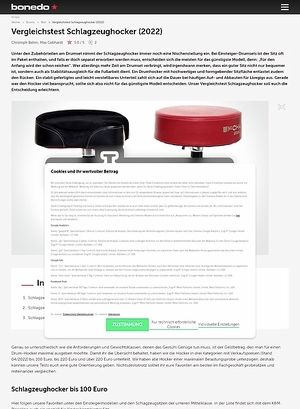 Bonedo.de Vergleichstest Schlagzeughocker Bonedo.de Vergleichstest Schlagzeughocker