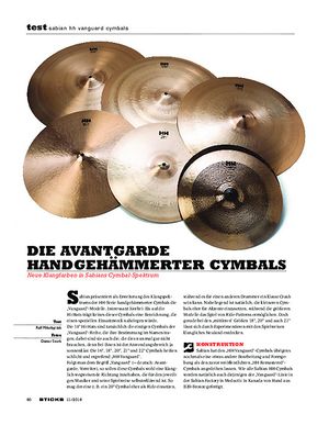 Sticks Sabian HH Vanguard Cymbals Sticks Sabian HH Vanguard Cymbals