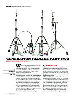 Sticks Pearl Redline Hi-Hat-Maschinen Sticks Pearl Redline Hi-Hat-Maschinen