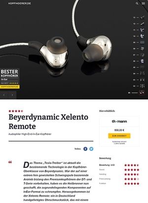 Kopfhoerer.de Beyerdynamic Xelento Remote Kopfhoerer.de Beyerdynamic Xelento Remote