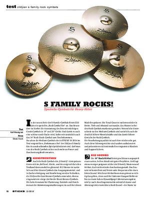 Sticks Zildjian S Family Rock Cymbals Sticks Zildjian S Family Rock Cymbals