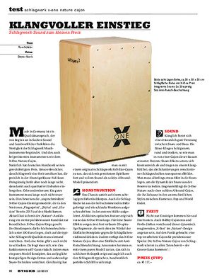 Sticks Schlagwerk X-One Nature Cajon Sticks Schlagwerk X-One Nature Cajon