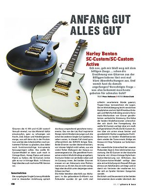 Gitarre & Bass Harley Benton SC-Custom / SC-Custom Active Gitarre & Bass Harley Benton SC-Custom / SC-Custom Active