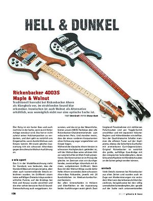 Gitarre & Bass Rickenbacker 4003S Maple & Walnut Gitarre & Bass Rickenbacker 4003S Maple & Walnut