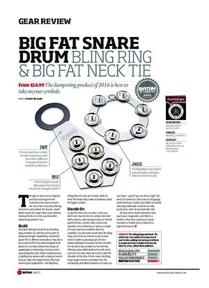 Rhythm Big Fat Snare Drum Bling Ring & Big Fat Neck Tie Rhythm Big Fat Snare Drum Bling Ring & Big Fat Neck Tie