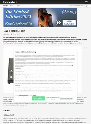Bonedo.de Line 6 Helix LT Bonedo.de Line 6 Helix LT