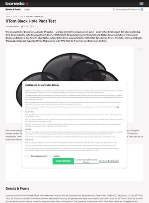 Bonedo.de RTom Black Hole Pads Bonedo.de RTom Black Hole Pads