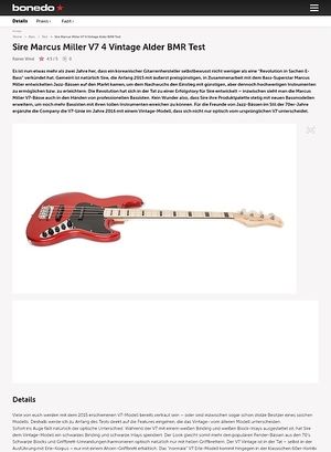Bonedo.de Sire Marcus Miller V7 4 Vintage Alder Bonedo.de Sire Marcus Miller V7 4 Vintage Alder