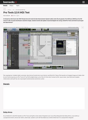 Bonedo.de Pro Tools 12.8 (HD) Bonedo.de Pro Tools 12.8 (HD)
