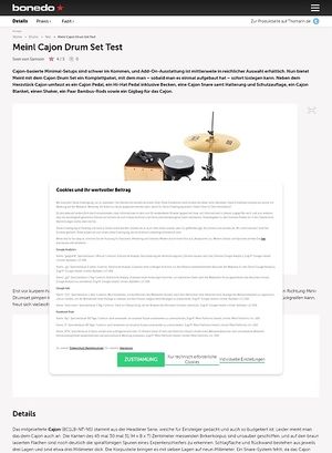 Bonedo.de Meinl Cajon Drum Set Bonedo.de Meinl Cajon Drum Set