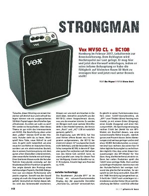 Gitarre & Bass Vox MV50 CL + BC108 Gitarre & Bass Vox MV50 CL + BC108