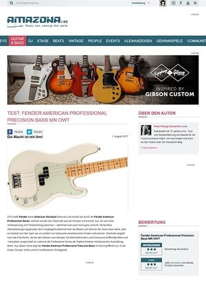 Amazona.de Fender American Professional Precision Bass MN Amazona.de Fender American Professional Precision Bass MN