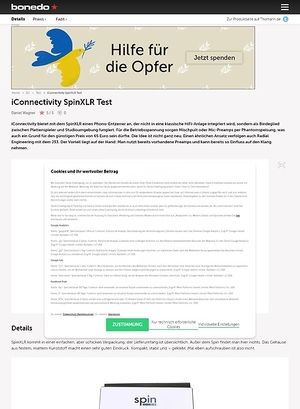 Bonedo.de iConnectivity SpinXLR Bonedo.de iConnectivity SpinXLR