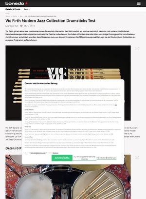 Bonedo.de Vic Firth Modern Jazz Collection Drumsticks Bonedo.de Vic Firth Modern Jazz Collection Drumsticks