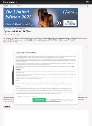 Bonedo.de Dynacord AXM 12A Bonedo.de Dynacord AXM 12A