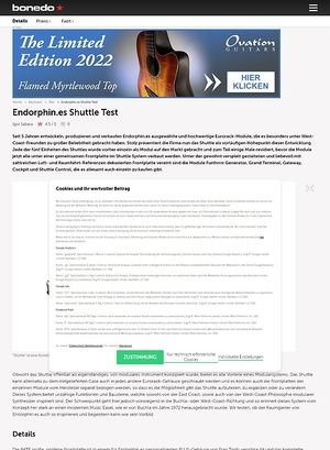 Bonedo.de Endorphin.es Shuttle Bonedo.de Endorphin.es Shuttle
