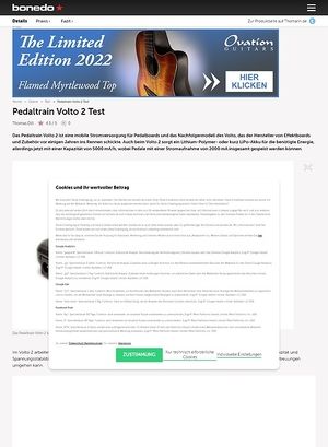 Bonedo.de Pedaltrain Volto 2 Bonedo.de Pedaltrain Volto 2