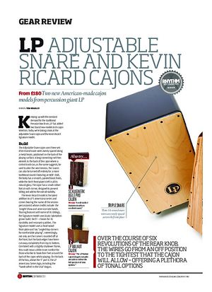 Rhythm LP Adjustable Snare And Kevin Ricard Cajons Rhythm LP Adjustable Snare And Kevin Ricard Cajons