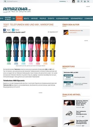 Amazona.de Telefunken M80 und M81 Amazona.de Telefunken M80 und M81
