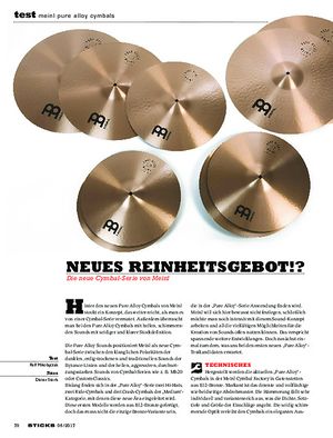 Sticks Meinl Pure Alloy Cymbals Sticks Meinl Pure Alloy Cymbals
