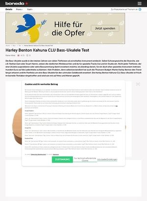 Bonedo.de Harley Benton Kahuna CLU Bass-Ukulele Bonedo.de Harley Benton Kahuna CLU Bass-Ukulele