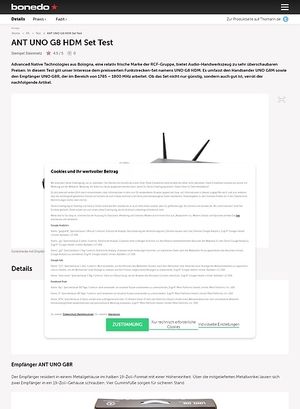 Bonedo.de ANT UNO G8 HDM Set Bonedo.de ANT UNO G8 HDM Set