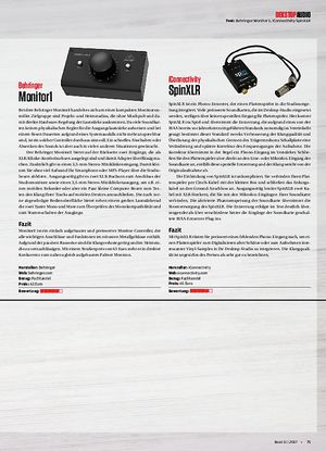 Beat Behringer Monitor 1, iConnectivity Spin XLR Beat Behringer Monitor 1, iConnectivity Spin XLR