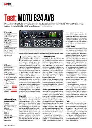 Beat MOTU 624 AVB Beat MOTU 624 AVB