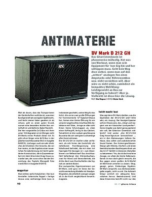 Gitarre & Bass DV Mark D 212 GH Gitarre & Bass DV Mark D 212 GH