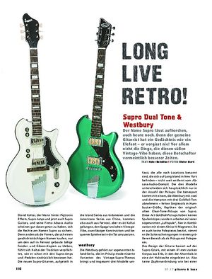 Gitarre & Bass Supro Dual Tone & Westbury Gitarre & Bass Supro Dual Tone & Westbury