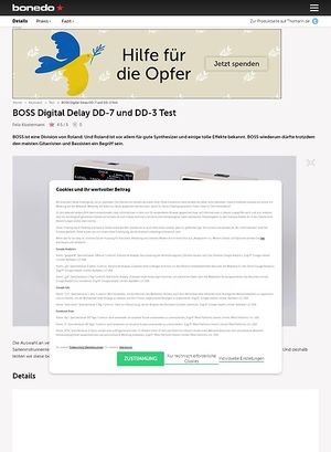 Bonedo.de BOSS Digital Delay DD-7 und DD-3 Bonedo.de BOSS Digital Delay DD-7 und DD-3