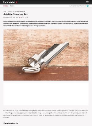 Bonedo.de Jetslide Stainless Bonedo.de Jetslide Stainless