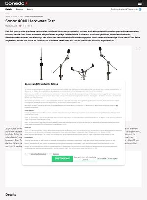 Bonedo.de Sonor 4000 Hardware Bonedo.de Sonor 4000 Hardware