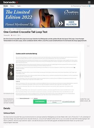Bonedo.de One Control Crocodile Tail Loop Bonedo.de One Control Crocodile Tail Loop