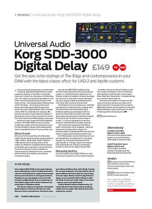 Computer Music Korg SDD-3000 D igital Delay Computer Music Korg SDD-3000 D igital Delay