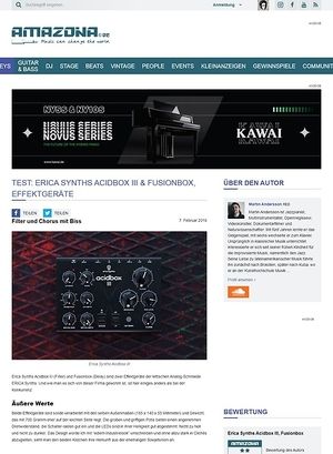 Amazona.de Erica Synths Acidbox III & Fusionbox Amazona.de Erica Synths Acidbox III & Fusionbox