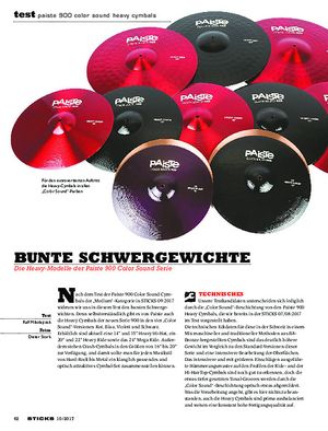 Sticks Paiste 900 Color Sound Heavy Cymbals Sticks Paiste 900 Color Sound Heavy Cymbals