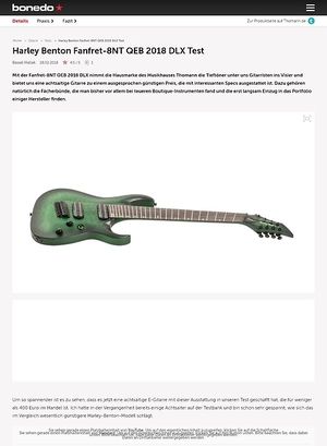 Bonedo.de Harley Benton Fanfret-8NT QEB 2018 DLX Bonedo.de Harley Benton Fanfret-8NT QEB 2018 DLX