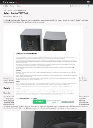 Bonedo.de Adam Audio T7V Bonedo.de Adam Audio T7V