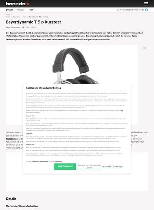 Bonedo.de Beyerdynamic T 5 p Bonedo.de Beyerdynamic T 5 p