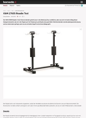 Bonedo.de K&M 17605 Roadie Bonedo.de K&M 17605 Roadie