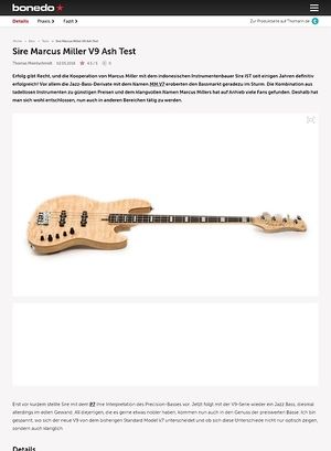 Bonedo.de Sire Marcus Miller V9 Ash Bonedo.de Sire Marcus Miller V9 Ash