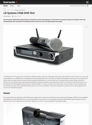 Bonedo.de LD Systems U518 HHD Bonedo.de LD Systems U518 HHD