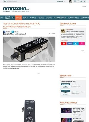 Amazona.de Fischer Amps In Ear Stick Amazona.de Fischer Amps In Ear Stick