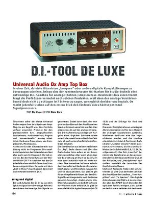 Gitarre & Bass Universal Audio Ox Amp Top Box Gitarre & Bass Universal Audio Ox Amp Top Box