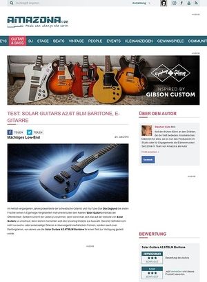 Amazona.de Solar Guitars A2.6T BLM Baritone Amazona.de Solar Guitars A2.6T BLM Baritone
